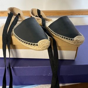 Soludos - woven espadrille lace up sandals